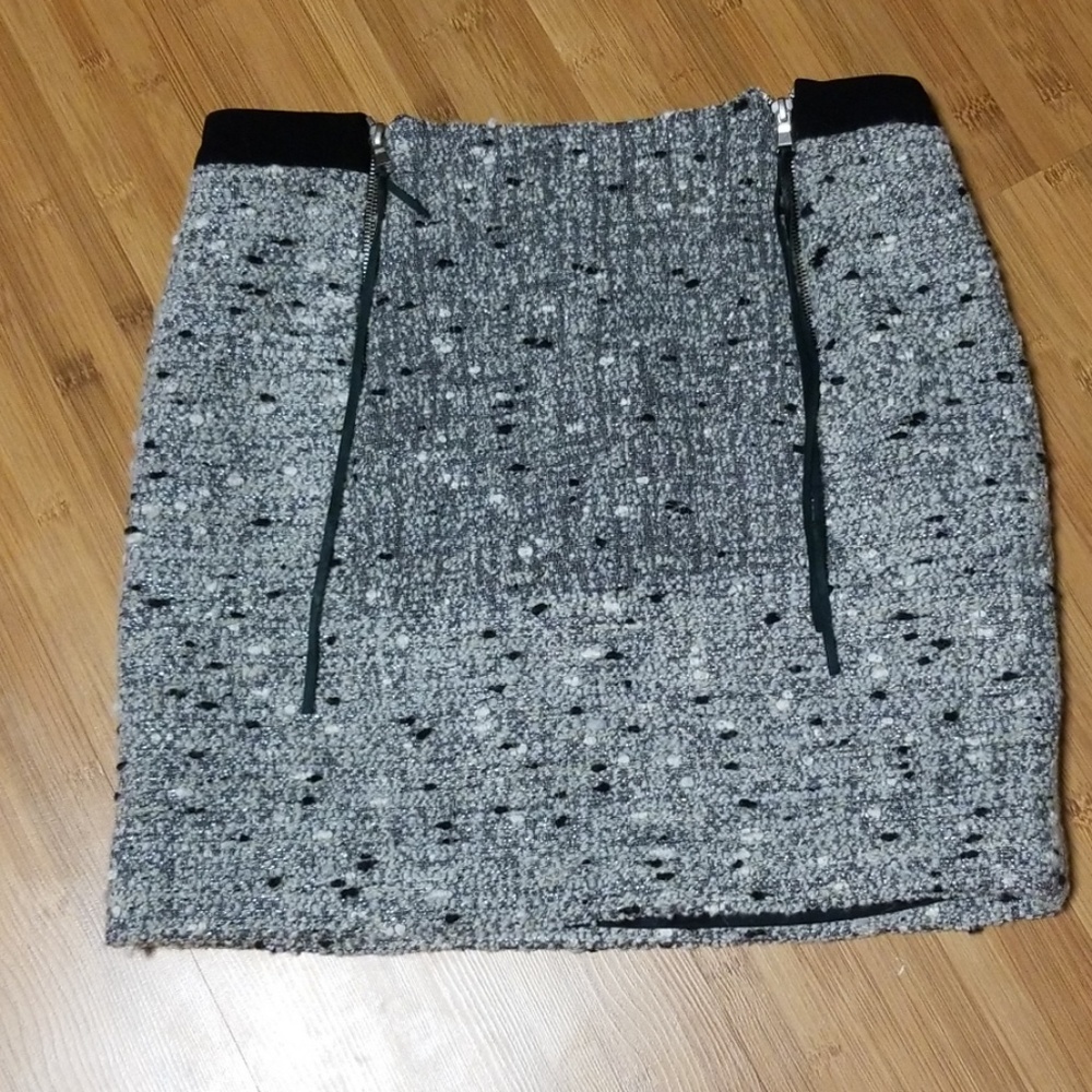 SANDRO BOUCLE SKIRT